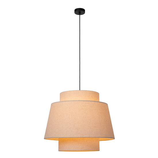 LUCIDE Lucide TRIBUTE - Hanglamp - Ø 60 cm - 1xE27 - Beige