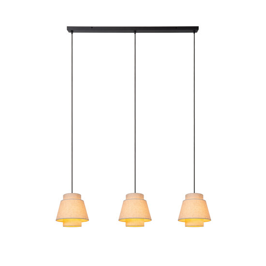 LUCIDE Lucide TRIBUTE - Lámpara colgante - 3xE27 - Beige