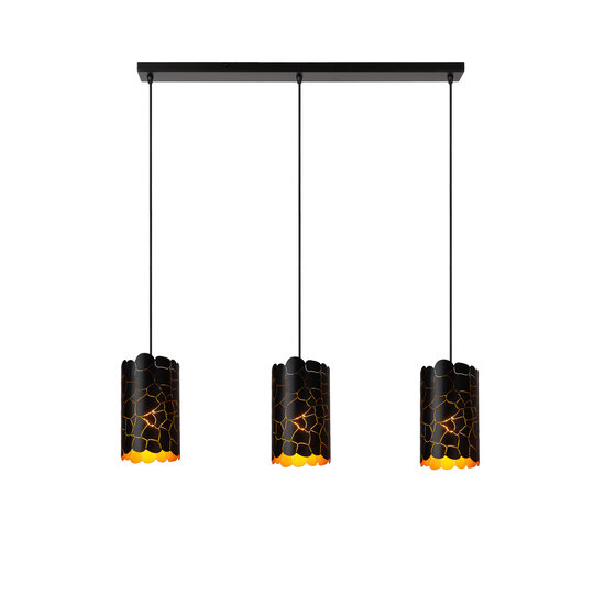 LUCIDE Lucide ALMELO - Hanglamp - 3xE27 - Zwart