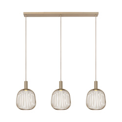 Lucide ESTEREL - Hanglamp - 3xGU10 (MR11) - Taupe - Essential