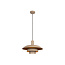 LUCIDE Lucide BRUNO - Lámpara Colgante - Ø 38 cm - 1xE27 - Taupe - Essential - Crea un ambiente cálido en tu hogar