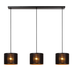 Lucide TAGALOG - Pendelleuchte - Ø 40 cm - 3xE27 - Schwarz - Essential