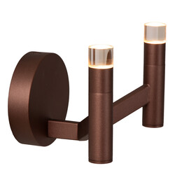 Lucide WELLINGTON - Wandlamp - LED Dimb. - G9 - 2x3W 2700K - Koffie - Vibes