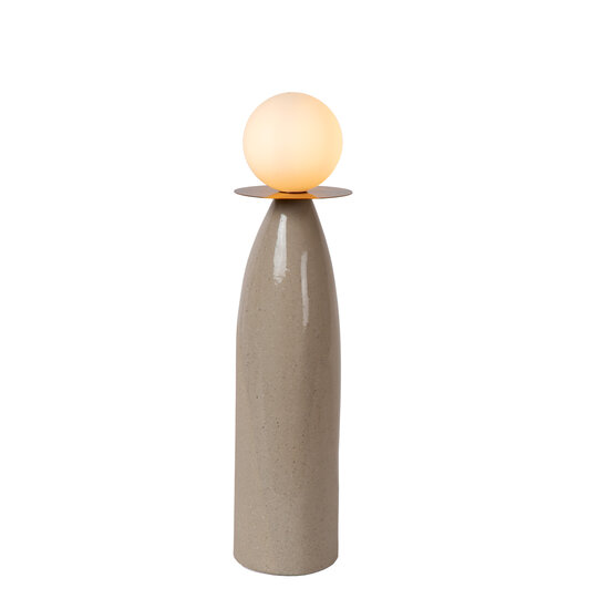 LUCIDE Lucide FIGARO - Lampe de table - Ø 12 cm, H 48 cm - 1xG9 - Gris