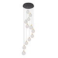 LUCIDE Lucide GISELA - Lampe à suspension - Ø 61 cm - Variation LED. - 12x3,5W 2700K - Transparent