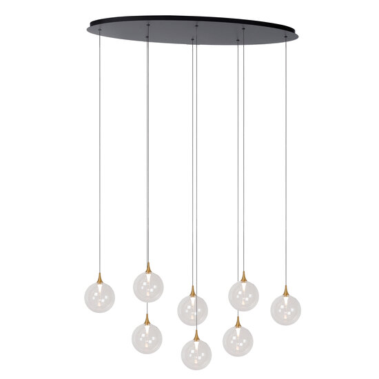 LUCIDE Lucide GISELA - Hängelampe - LED Dim. - 8x3,9W 2700K - Transparent