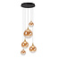 LUCIDE Lucide GISELA - Hanglamp - Ø 57 cm - LED Dimb. - 2700K - Met vervangbare LED-module - Amber - Premium