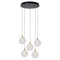 LUCIDE Lucide GISELA - Lámpara colgante - Ø 48 cm - LED Dimming. - 5x3.8W 2700K - Transparente