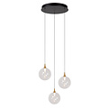 LUCIDE Lucide GISELA - Hanglamp - Ø 36 cm - LED Dimb. - 3x4,3W 2700K - Transparant - Premium