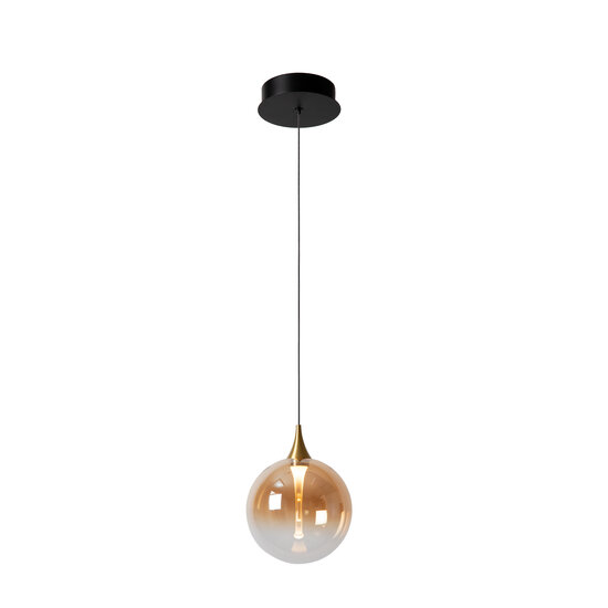 LUCIDE Lucide GISELA - Hanglamp - Ø 16 cm - LED Dimb. - 1x5W 2700K - Amber - Premium
