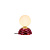LUCIDE Lucide GLITZER - Lampe de Table - Ø 14 cm - 1xG9 - Rose - Essential