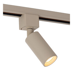Lucide TRACK RITMO Railspot - 1-fase Railsysteem / Railverlichting - 1xGU10-MR11 - Taupe (Uitbreiding)