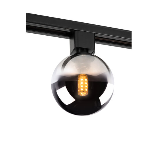 LUCIDE Lucide TRACK TYCHO- Railspot - 1-fase Railsysteem / Railverlichting - 1xG9 - Smoke (Uitbreiding) - Creëer een sfeervolle ambiance in uw interieur