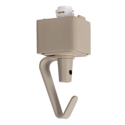 Lucide TRACK Hanglampadapter - 1-fase Railsysteem / Railverlichting - Taupe (Uitbreiding)