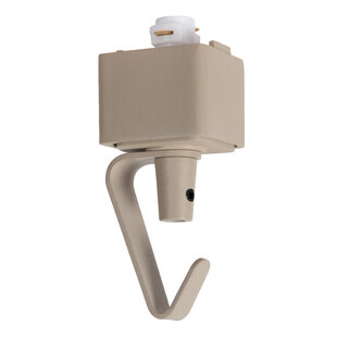 Lucide TRACK Hanglampadapter - 1-fase Railsysteem / Railverlichting - Taupe (Uitbreiding)