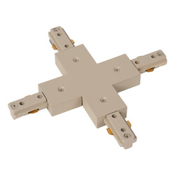 Lucide TRACK X-koppelstuk - 1-fase Railsysteem / Railverlichting - Taupe (Uitbreiding)