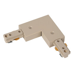 Lucide TRACK L-koppelstuk - 1-fase Railsysteem / Railverlichting - Links -Taupe (Uitbreiding)