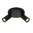 LUCIDE Lucide RITMO - Plafondspot - Ø 15 cm - 2xGU10 (MR11) - Zwart