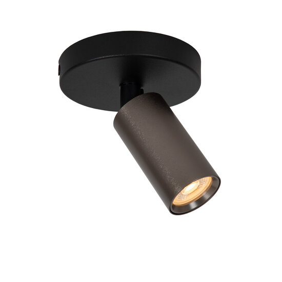 LUCIDE Lucide RITMO - Plafondspot - Ø 10 cm - 1xGU10 (MR11) - Koffie