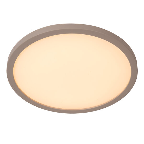 LUCIDE Lucide RINUS - Plafonnière Badkamer - Ø 30 cm - LED - CCT - 1x18W 2200K/3000K - IP44 - Opaal - Essential