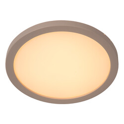 Lucide RINUS - Plafonnière Badkamer - Ø 19 cm - LED - CCT - 1x9,5W 2200K/3000K - IP44 - Opaal - Essential