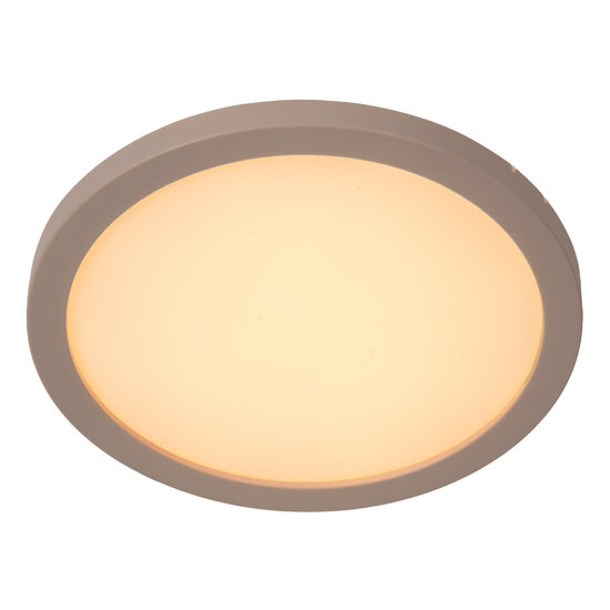 LUCIDE Lucide RINUS - Plafonnière Badkamer - Ø 19 cm - LED - CCT - 1x9,5W 2200K/3000K - IP44 - Opaal - Essential