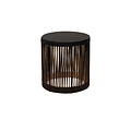 LUCIDE Lucide Pingi - Schwarze wiederaufladbare Tischleuchte für Innen- und Außenbereiche - Akku/Batterie - Ø 33,5 cm - LED Dim. - 1x3W 3000K/3200K - IP44