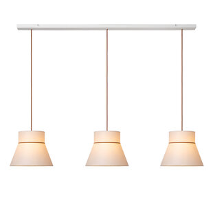 Lucide SCARLET - Hanglamp - 3xE27 - Beige - Essential