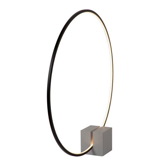 LUCIDE Lucide CIRKELIS - Tafellamp - Ø 83 cm - LED Dimb. - 1x24W 3000K - Zwart