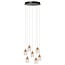 LUCIDE Lucide BERLIANE - Hanglamp - Ø 39 cm - LED Dimb. - 7x4W 2700K - Met vervangbare LED-module - Transparant - Essential
