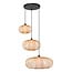 LUCIDE Lucide THULINE - Hanglamp - 3xE27 - Lichte houtlook - Essential