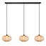LUCIDE Lucide THULINE - Hanglamp - 3xE27 - Lichte houtlook - Essential