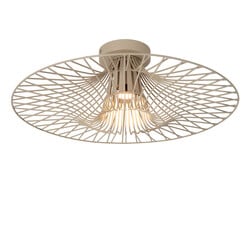 Lucide ELLIS - Plafonnière - Ø 50 cm - 1xE27 - Taupe - Essential