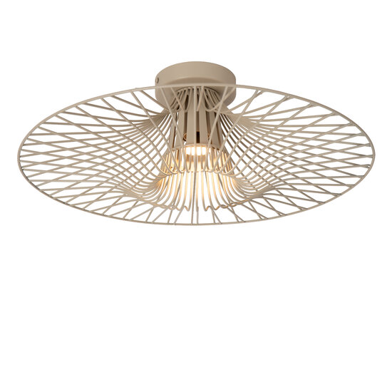 LUCIDE Lucide ELLIS - Plafonnière - Ø 50 cm - 1xE27 - Taupe - Essential