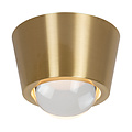 LUCIDE Lucide RIGON - Plafonnière - Ø 9 cm - LED - 1x7W 3000K - Mat Goud / Messing