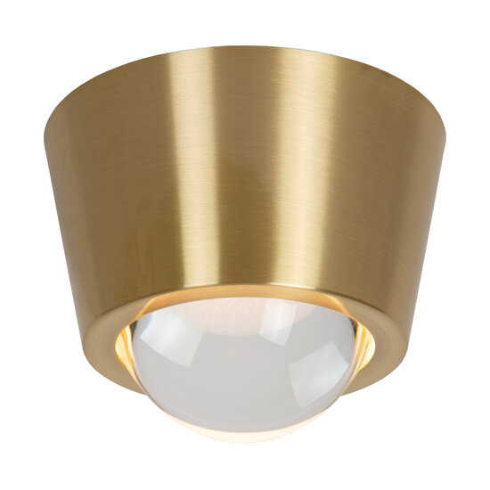 LUCIDE Kuopio Deckenleuchte Ø 9 cm 7W 3000K - Mattgold / Messing