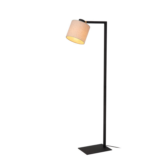 LUCIDE Lucide LESLEY - Vloerlamp - 1xE27 - Zwart