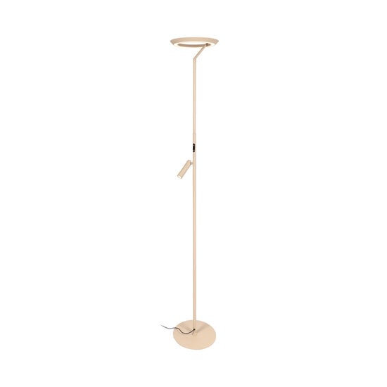 LUCIDE Lucide CELESTE - Vloerlamp - Ø 28 cm - LED Dimb. - 2700K - Taupe - Essential