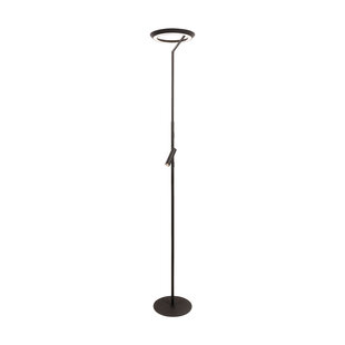 Lucide CELESTE - Vloerlamp - Ø 28 cm - LED Dimb. - 2700K - Zwart - Essential