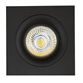 Fantasia Zoom III foco empotrable negro, 1x GU10 LED 5W 2700K regulable, carcasa aluminio 95 x 95 mm, IP20