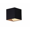 Fantasia Aplique Pure cuadrado negro, LED COB integrado 11W, 770 lúmenes, 3000K blanco cálido, regulable, IP20
