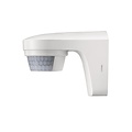 Outdoor PIR motion sensor, white or black, 12m range, IP55, 180° detection, surface mount 230V