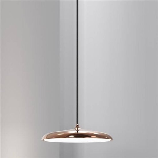 Artist 25 pendant light LED round, silver, dimmable – 250mm Ø, 14W LED module, 1000 lumen, 2700K, IP20