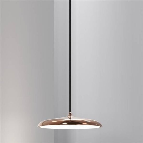 Artist 25 lámpara colgante LED redonda, plata, regulable – 250mm Ø, módulo LED 14W, 1000 lúmenes, 2700K, IP20