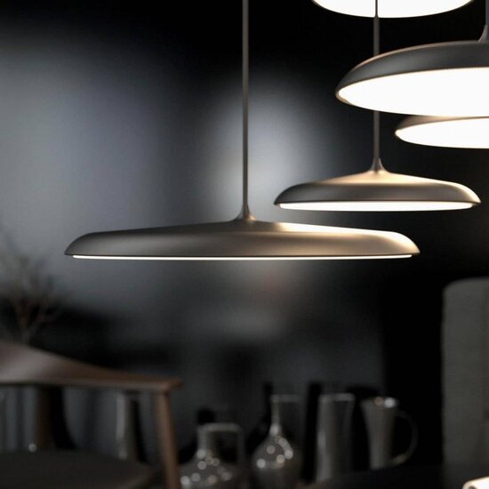 Artist 25 hanglamp LED rond, zilver, dimbaar – 250mm Ø, 14W LED-module, 1000 lumen, 2700K, IP20