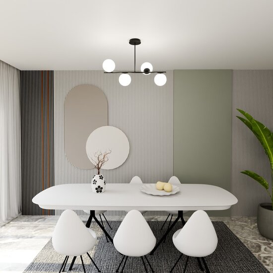 Emibig Emibig BIOR 4 BLACK - Lampe de plafond moderne pour un éclairage élégant