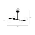 Emibig Emibig BIOR 4 BLACK - Modern ceiling lamp for stylish lighting