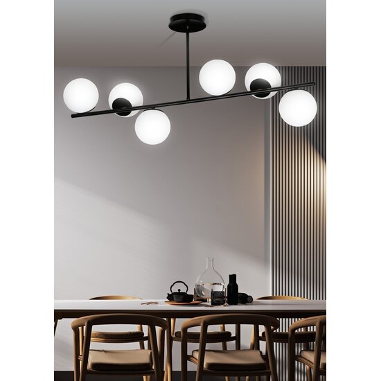 Emibig Emibig BIOR 6 BLACK - Modern ceiling lamp for stylish lighting