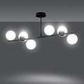 Emibig Emibig BIOR 6 BLACK - Moderne plafondlamp voor sfeervolle verlichting