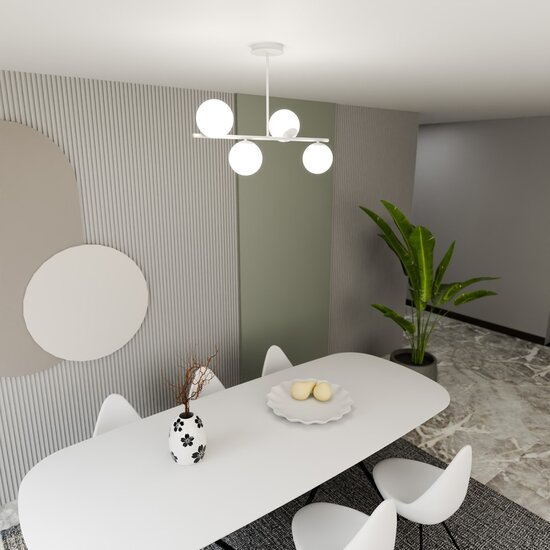 Emibig Emibig BIOR 4 WHITE - Modern ceiling lamp for stylish lighting
